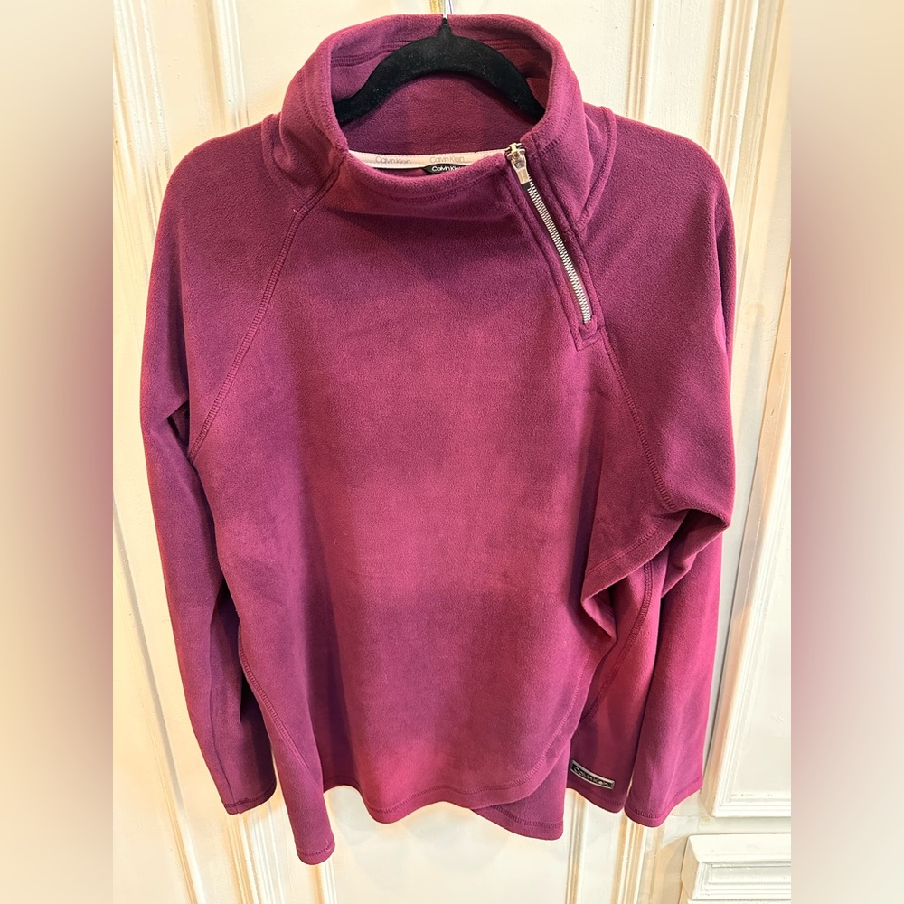 Calvin Klein Vibrant Pink Fleece Top